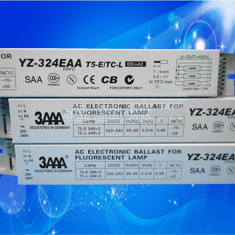 220 В переменного тока YZ-224EAA YZ-324EAA T5-E 2*24 Вт 3*24 выпрямитель T5 электронные балласты