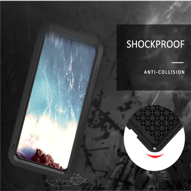 Мощный чехол LOVE MEI для Samsung Galaxy S20 Plus + металлические бронированные противоударные