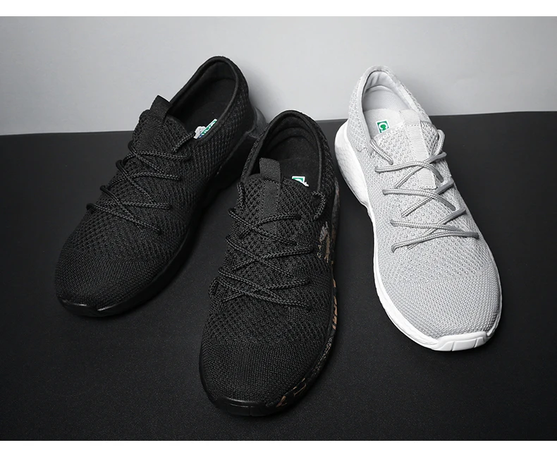 CARTELO men's shoes fashion trend simple and light comfortable shoes breathable flying woven Korean sports casual shoes men