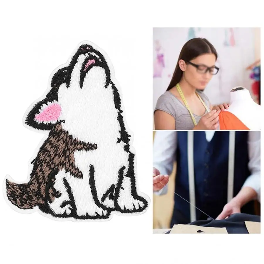 6 шт. Симпатичные нашивки с животными нашивка милым волком головой волка