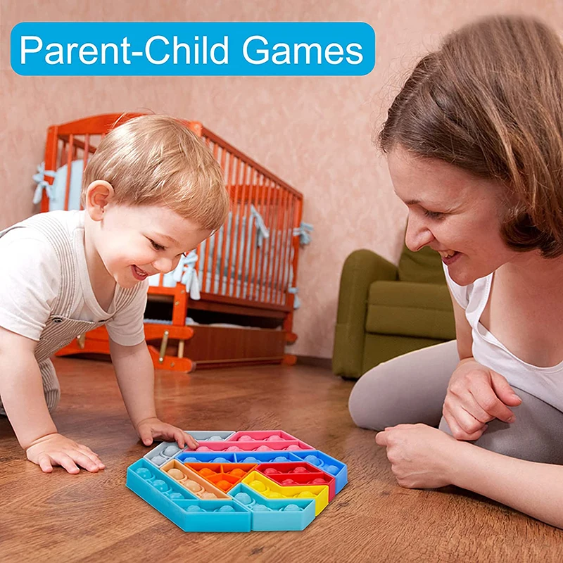 

New Push Pop Bubble Fidget Sensory Toys Sensory Puzzle Stress Relief Toys Suitable for Autism for Kid Gift Toy Christmas Gift