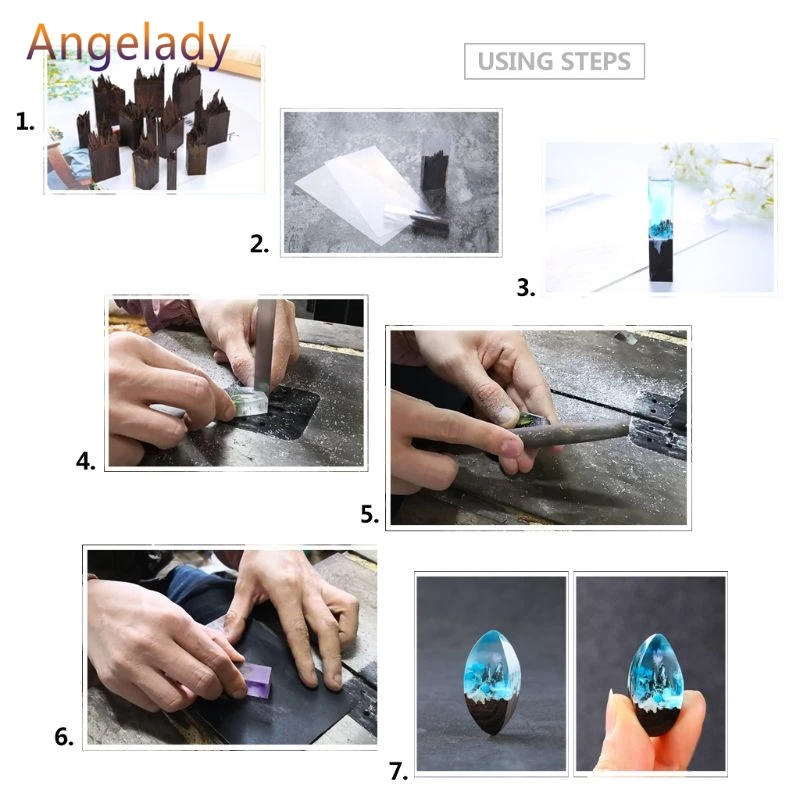 DIY Material Epoxy Resin Crafts Sheet Transparent Plastic Jewelry Making Tools Accessories Pendant Bracelet Necklace Print JUL3 | Украшения