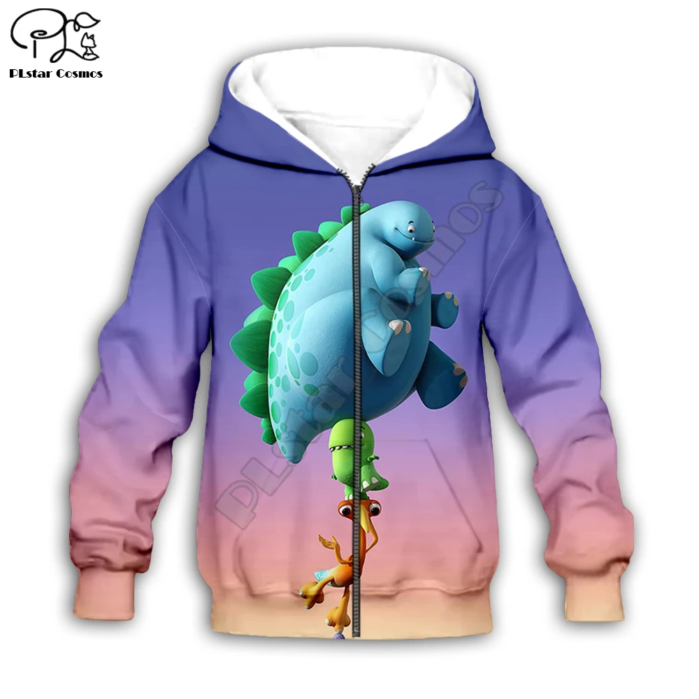 

Cute dinosaur 3d printed Hoodies boy for girl Sweatshirt funny Cartoon Tracksuit zip Hoodies/pants/t shirt kids apparel style-6