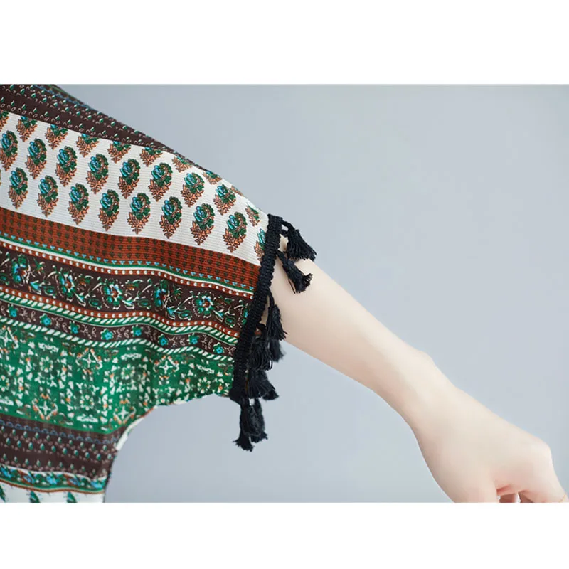 

Plus Size 3XL 4xl 5xl Linen Batwing Striped Floral T Shirt Women Summer 2020 Female Casual Oversized Cotton Shirt T Tops Female