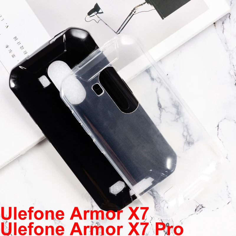 Силиконовый чехол для Ulefone Armor X7 IP68 противоударный мягкий Задняя накладка чехла