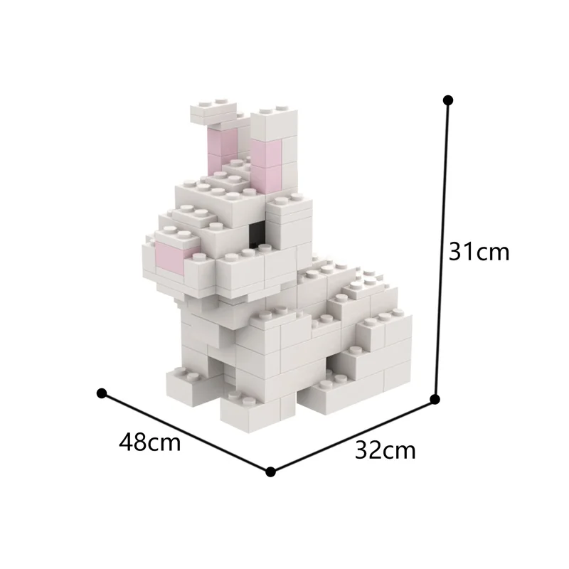 

Easter Animals Cute Cartoon Mini Rabbit Model Building Bricks Toys Bear Sets Creative Diy Blocks Gifts