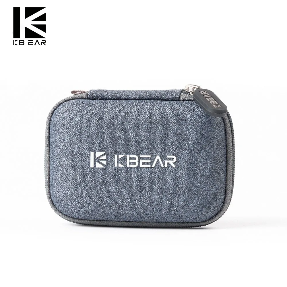 

KB EAR High-end fabric Case Earphone Headset Accessories Protable Case Pressure Shock Absorption Storage Package Bag With TRI I3