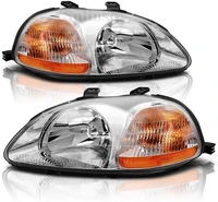 sulinso headlight assembly for 1996 1997 1998 honda civic 33151 s01 305 33101 s01 305