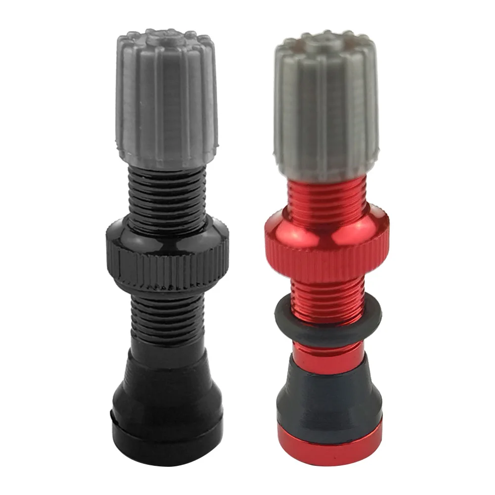 

40mm American Tubeless Valve Lightweight Aluminum Alloy Bicycle Tire Valve Stem for MTB Mountain Road Bike Alloy Valve Cap