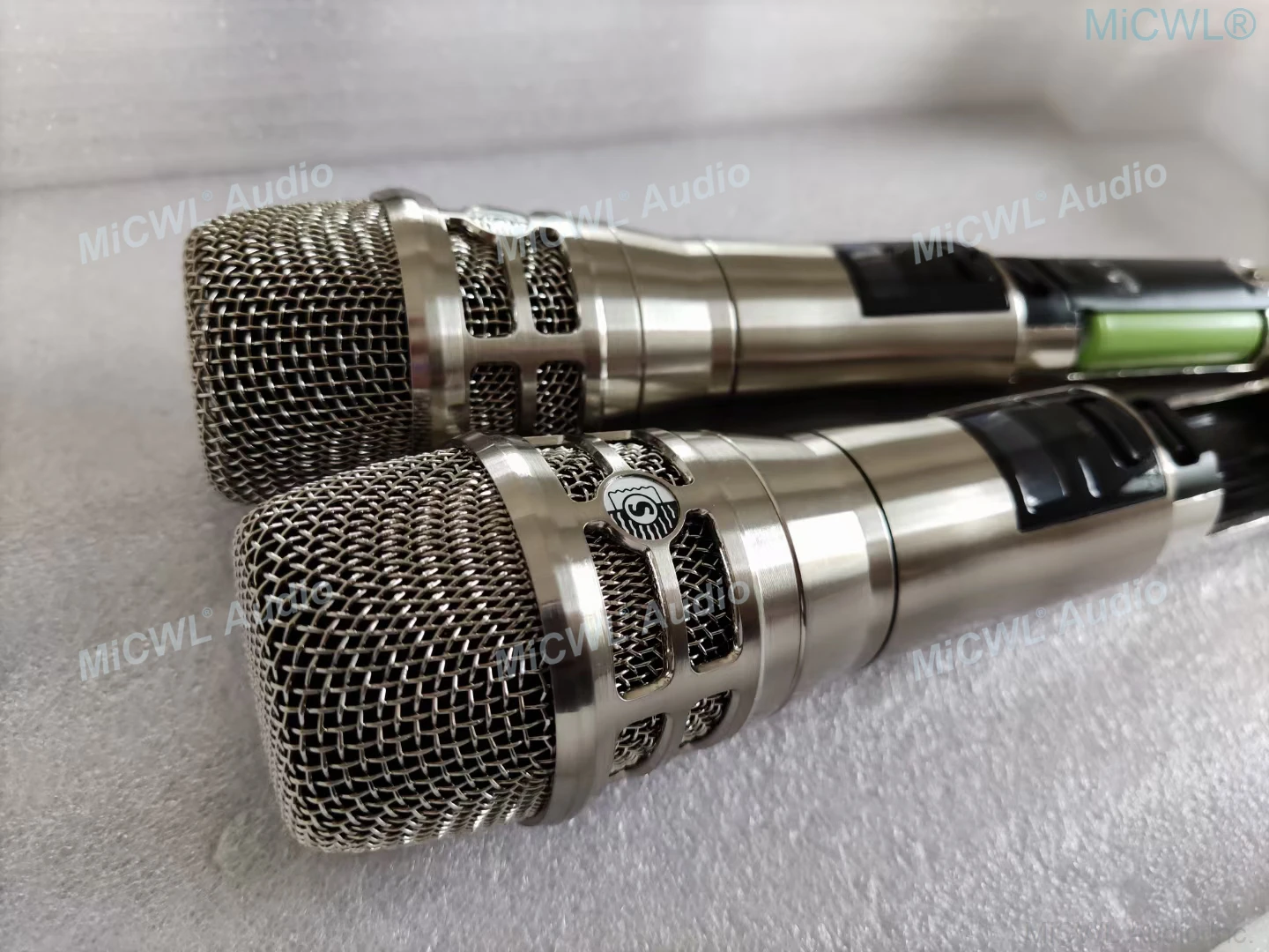 MiCWL AD4D Dual KSM8 Ручной беспроводной аудио микрофон UHF истинное разнообразие сцены