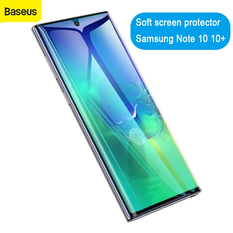 Baseus 0 15 мм мягкая защита экрана для Samsung Galaxy Note10 PET изогнутое Защитное стекло