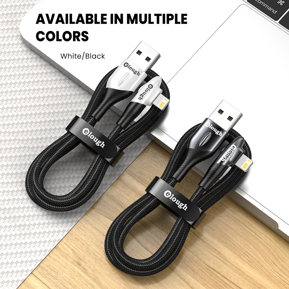 Elough Usb Cable For iphone 11 12 13 pro max Xs Xr X SE 8 7 6 plus 6s 5 ipad air mini Fast Charging Cable Phone Data Wire Cord