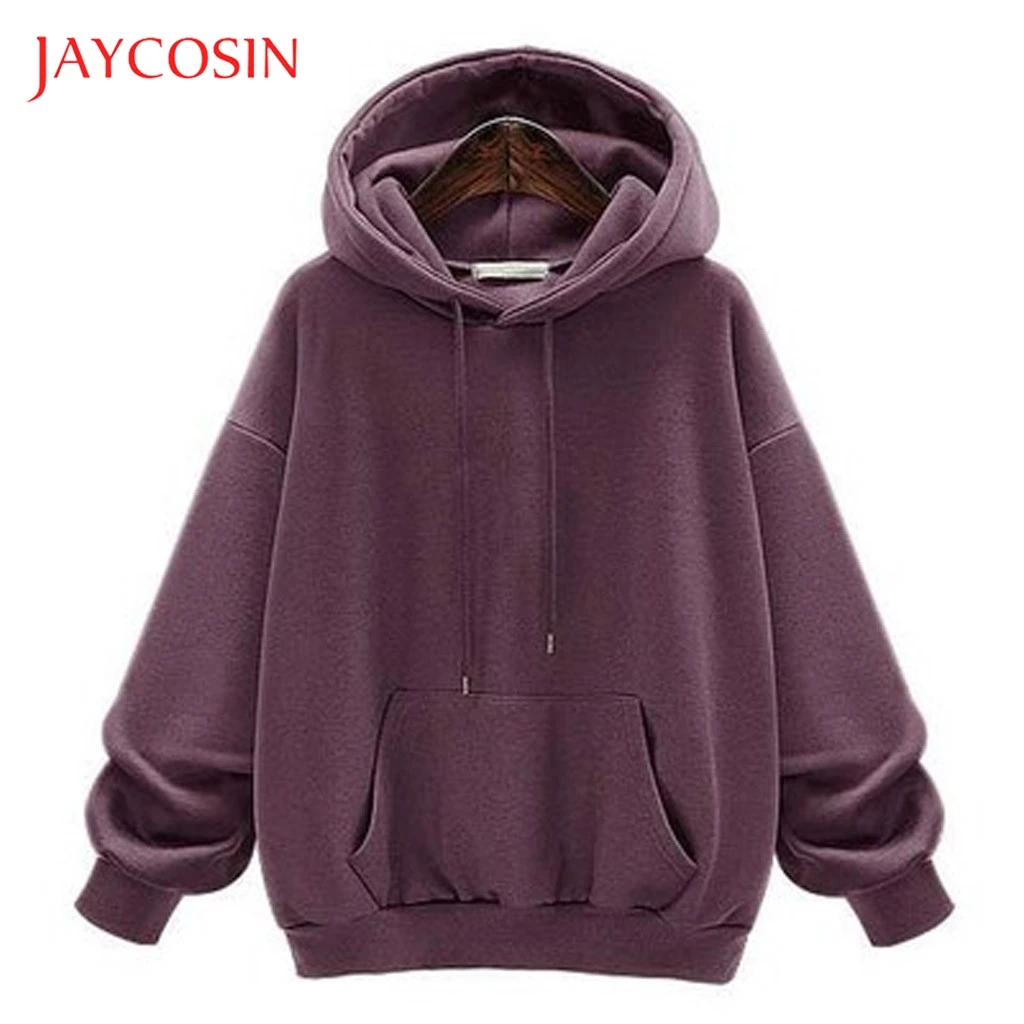 Толстовка JAYCOSIN Young однотонная толстовка с капюшоном унисекс Tumblr