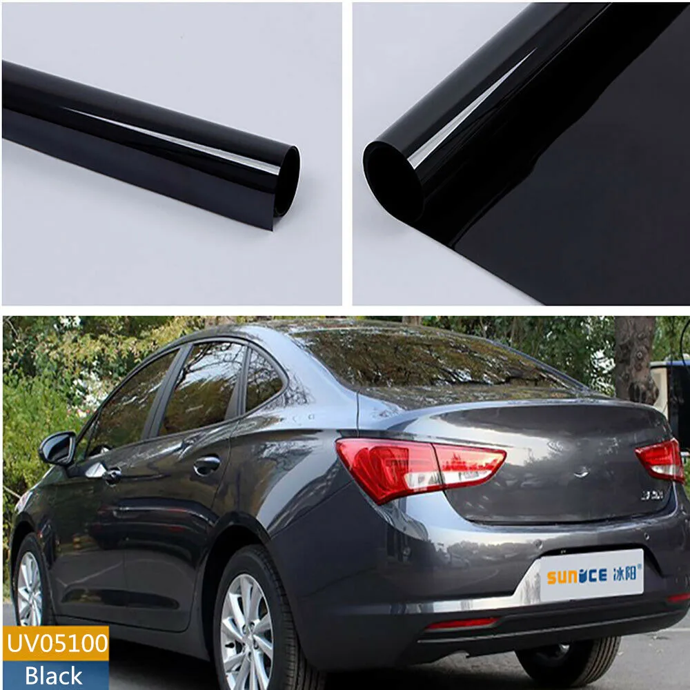 

SUNICE 0.5X10M Nano Tint Car Window Tint Film VLT 5% Deep Black Privacy Tinting Window Solar Protection Car Sticker Film Decor