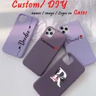 Мягкий силиконовый чехол для Iphone 11 pro max, XS Max, XR, XS, 6, 7, 8Plus, с логотипом на заказ