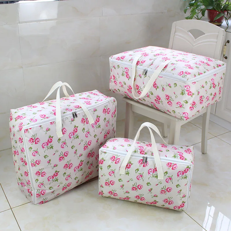 

Large-capacity Oxford Cloth Waterproof Luggage Packing Bag Household Bedroom Clothes Quilt Finishing Bag Dustproof Storage Bag