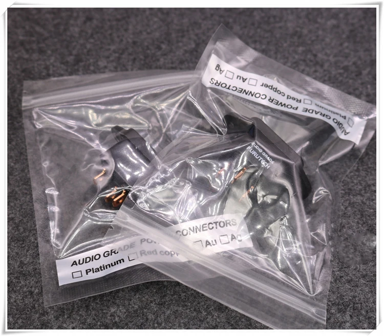 4pcs T1 DIY HIFI Brass copper plating Rhodium IEC inlet Power 3-pin plug socket AC 250V 10A