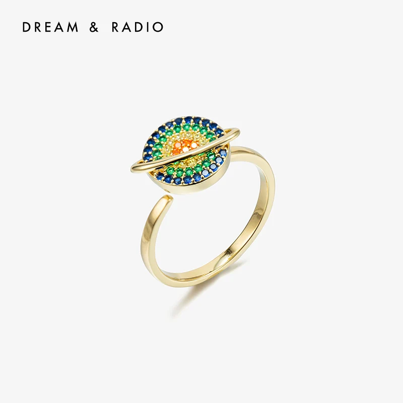 

Rotating Planet Ring Female Niche Design Online Red Lucky Good Luck Comes Tide Open Index Finger Gift