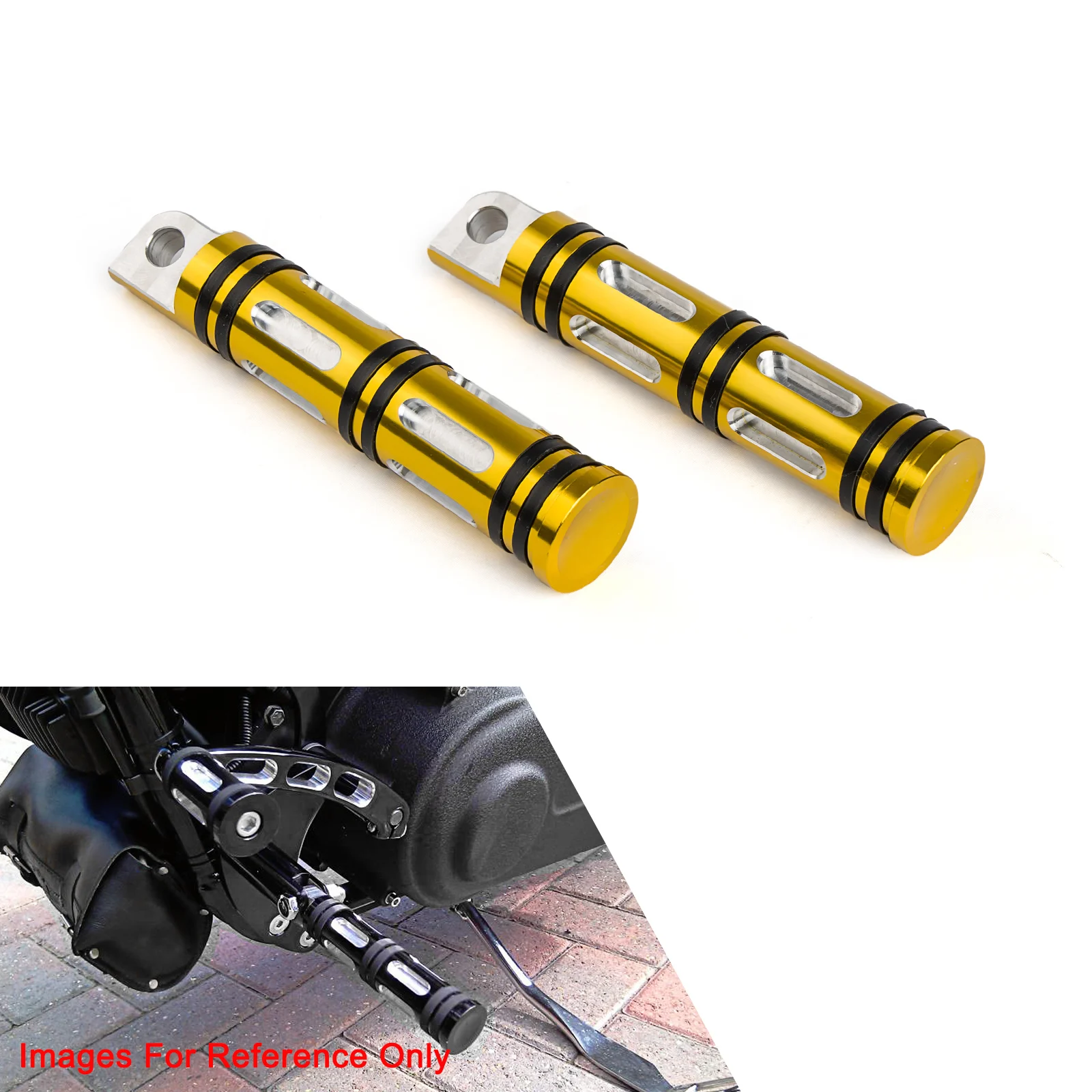 

Edge Cut FootPegs Footpegs Pro for Harley Davison Touring Sportster Dyna Softail For Harley New Footpeg Footrest CVO Dyna