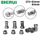 Цанговый патрон Electr 6,35 мм, 8 мм, 6 мм, 3 шт.