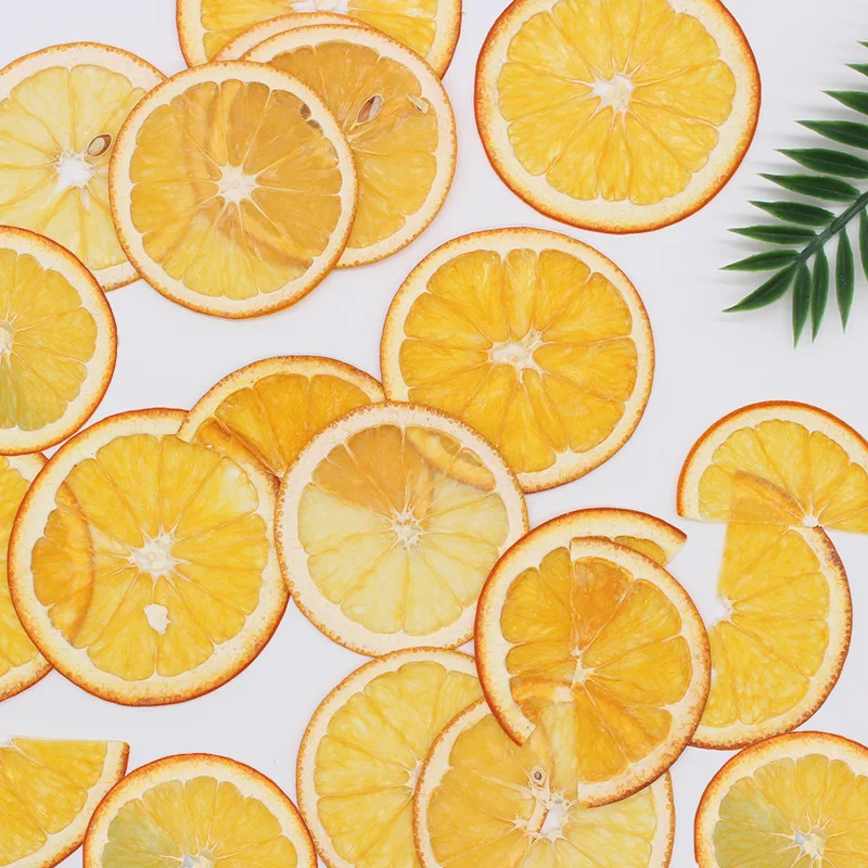 Половина кусок оранжевые фрукты шт образец ручной работы с украшением в виде