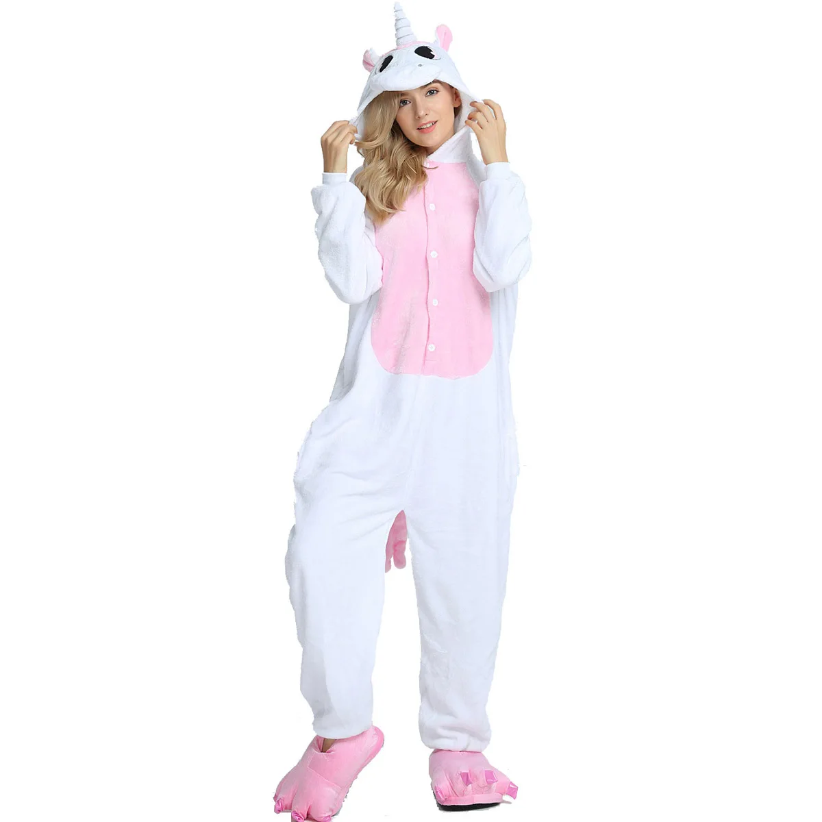 Monkey Onesie Adult Animal Unicorn Pajamas Suit Warm Stitch Sleepwear Onepiece Winter Jumpsuit Anime Cosplay Costume |