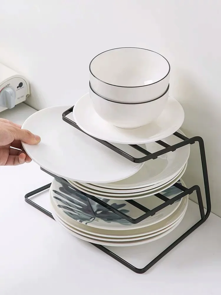 Новый высокого качества 2 яруса металлические кухня сушилка Нержавеющая сталь