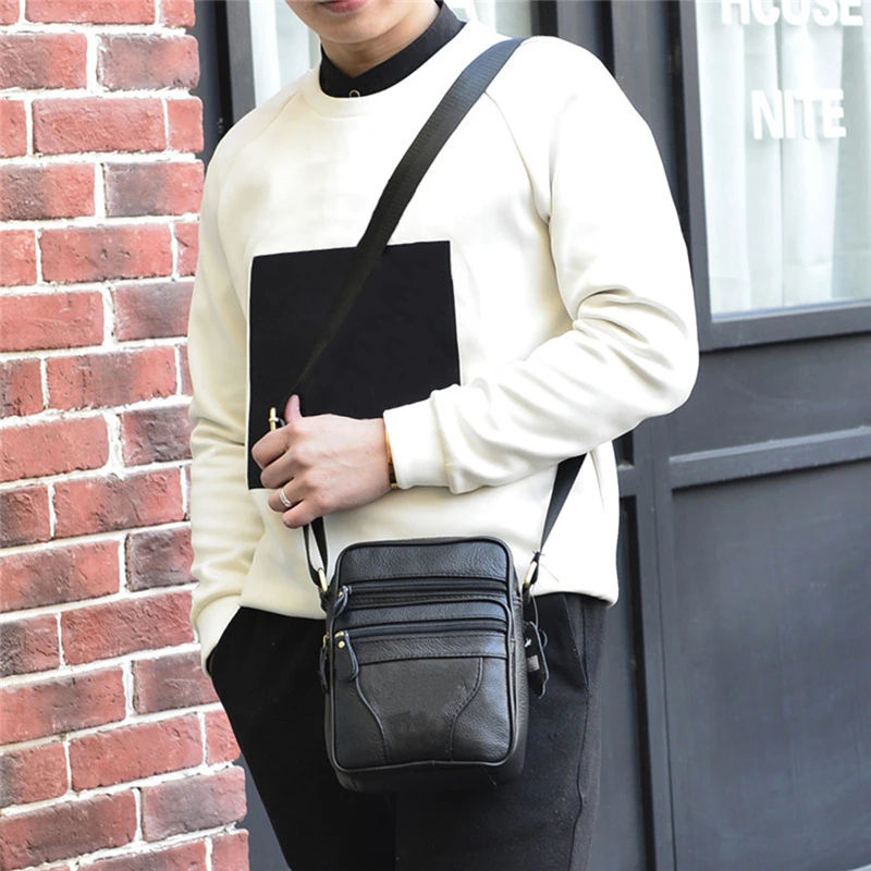 

Men Messenger Bags Fashion Business Cowhide Shoulder Bags For Men Genuine Leather Bags High Capacity Handbags 2021 New