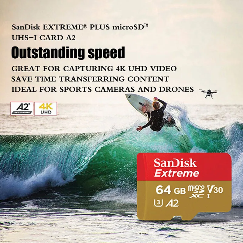 Карта памяти SanDisk Extreme 32/64/128/256/400 Гб|Карты памяти| |