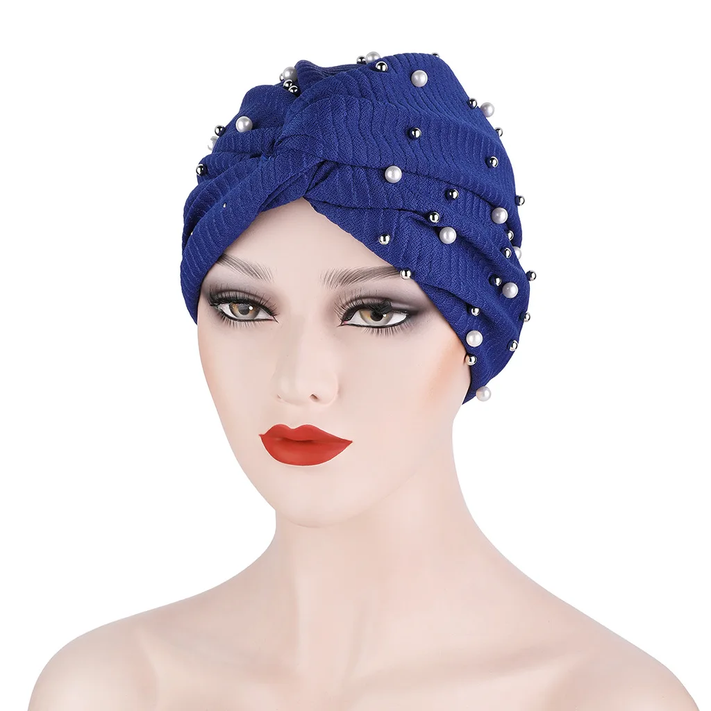 

New Soft Ladies Cotton Turban Hat Muslim Women Hijabs Hat Elastic Cloth Head Cap Hat Ladies Hair Accessories Muslim Scarf Cap
