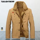 Куртка мужская зимняя флисовая, утепленная, в стиле милитари, размеры до 6XL, AF818