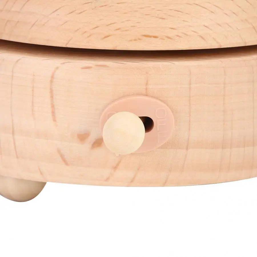 Cikonielf Modern Distinctive Shape Wooden Music Box Rotating Musical for Wedding Home Office Decoration Gift | Дом и сад