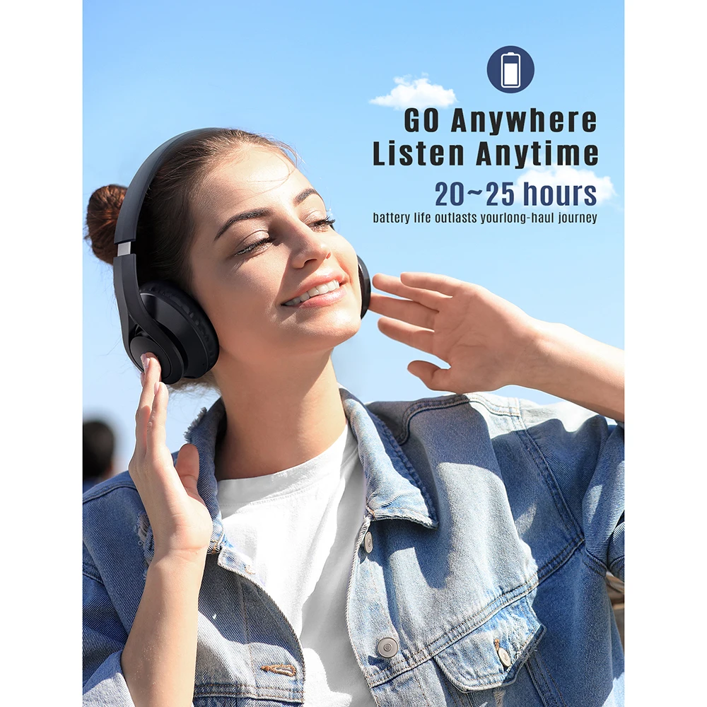 Беспроводные наушники Mpow 059 IPO Bluetooth 5 0 Hi-Fi звуковая гарнитура с микрофоном 25 часов