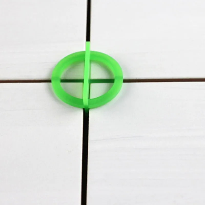 

100pcs Green Cross Tile Leveling Recyclable Plastic Tile Leveling System Base Spacer DRSA889