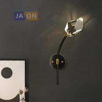 black gold copper crystal led lamp led light wall lamp wall light wall sconce for bedroom corridor
