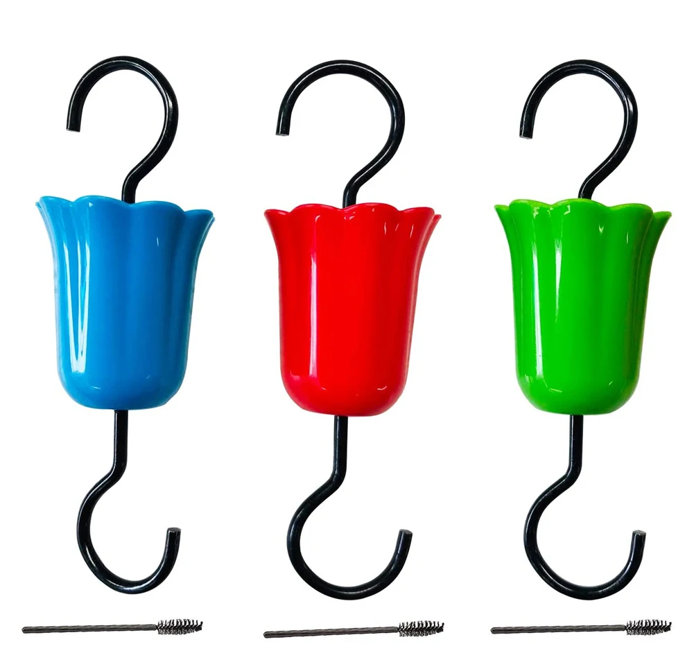 Садовая кормушка Крюк Инструмент с рисунком пчелы и для птиц двойная головка