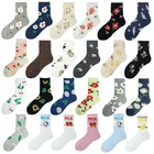 Необычные Модные индивидуальные смешные носки Harajuku женские Мультяшные высококачественные носки для девушек в студенческом стиле дышащие Нескользящие