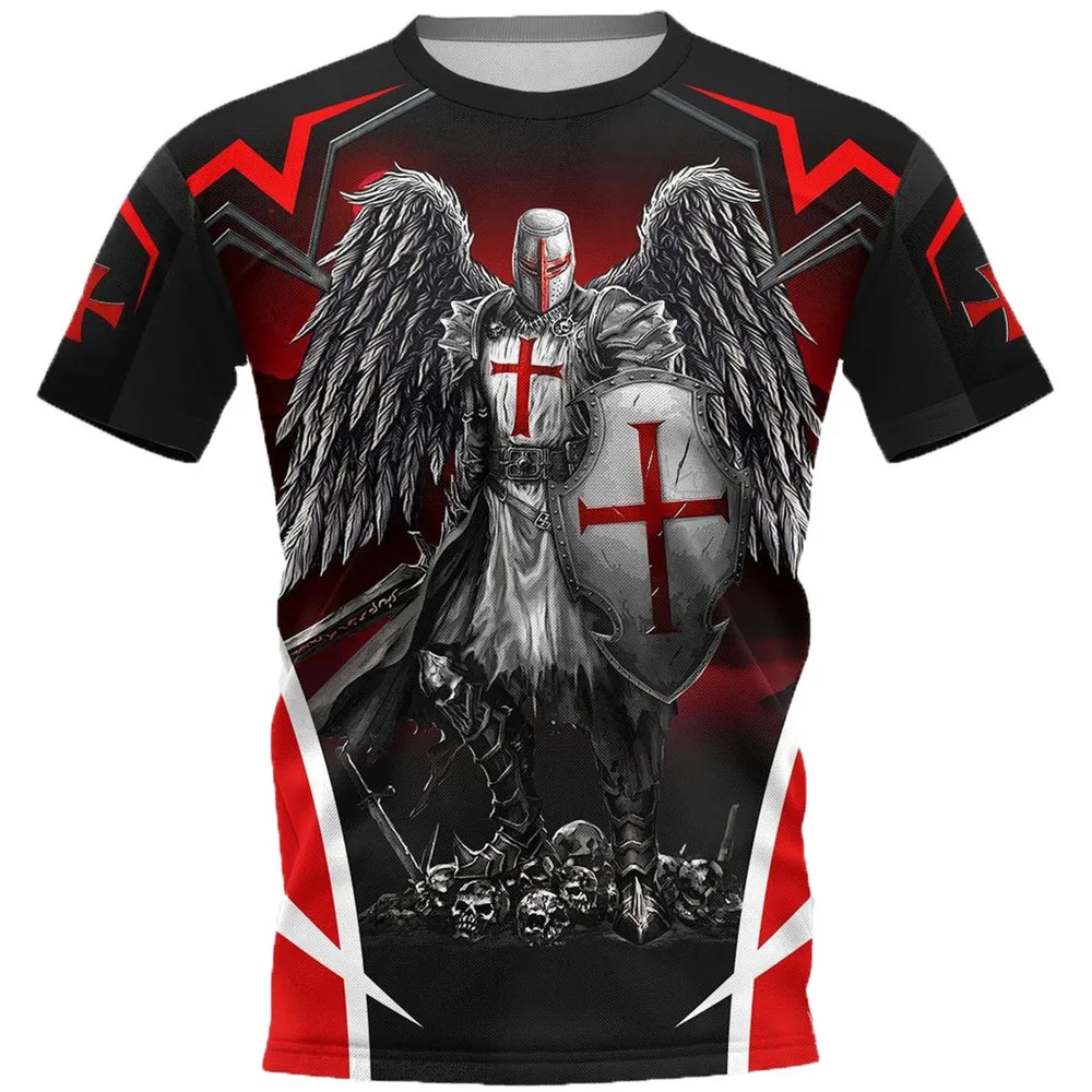 

CLOOCL Newest Knights Templar T-shirts 3D Print Men Clothing Unisex Pullover Tops Women Harajuku Tees S-7XL