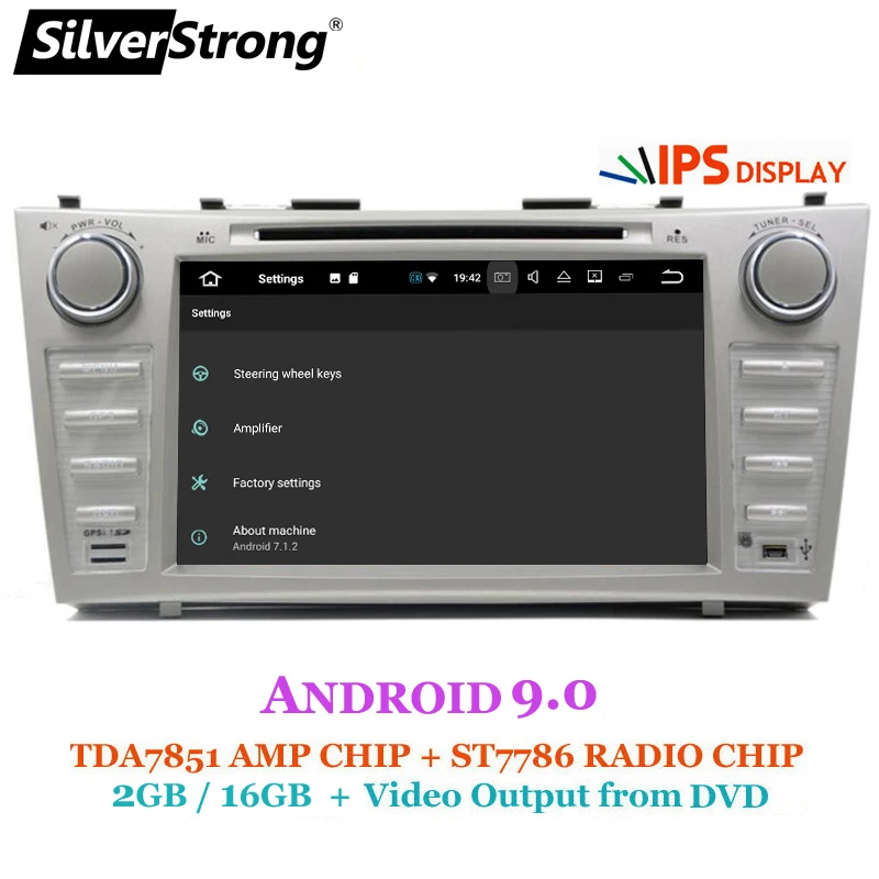 SilverStrong 8 дюймов панель IPS Android9.0 автомобильный DVD 2Din для Toyota Camry v40 2007 2011 опционально