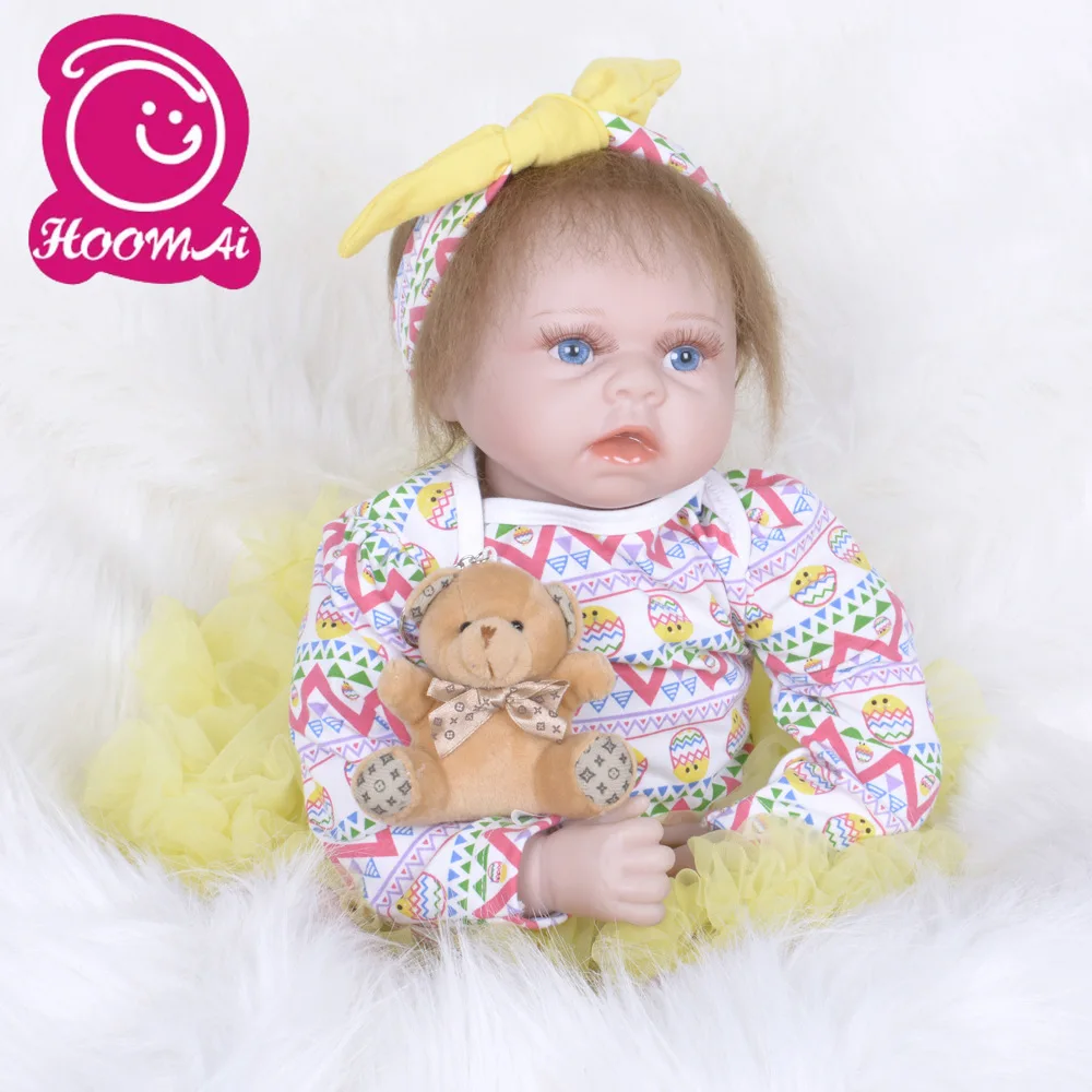 55 см moher Reborn Baby силиконовая Ткань куклы для тела Фигурки игрушки Симпатичный