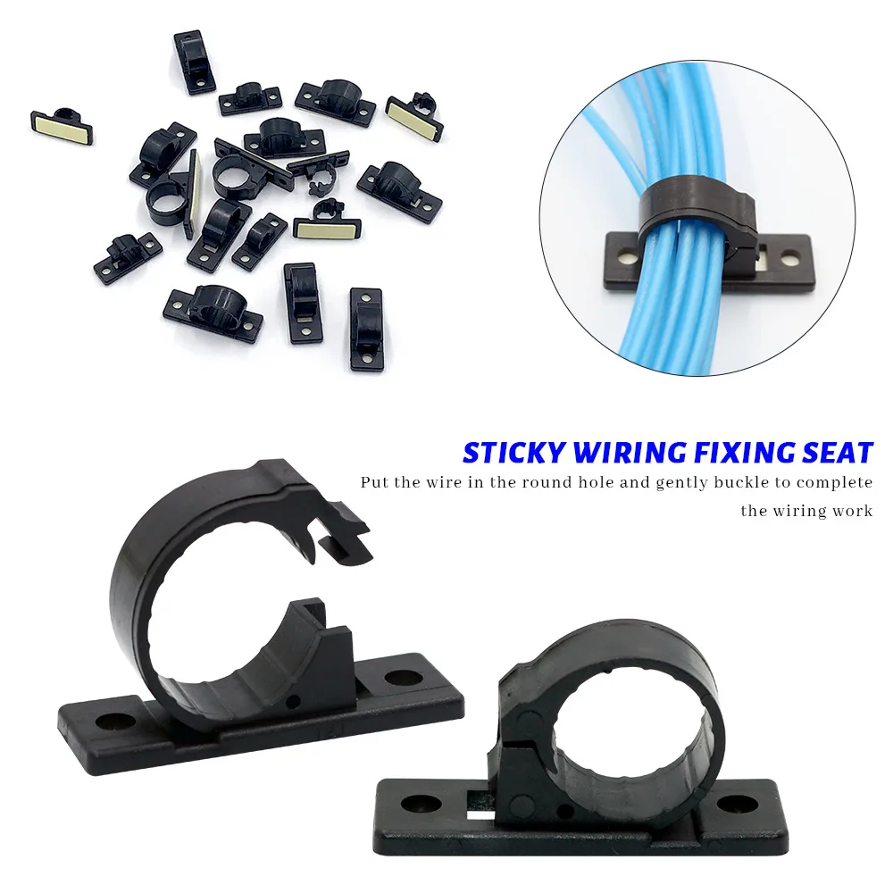 

Cable Clips Adhesive Cable Organizer Cord Holder for Durable Strong Cable Wire Management for Car, Office and Home