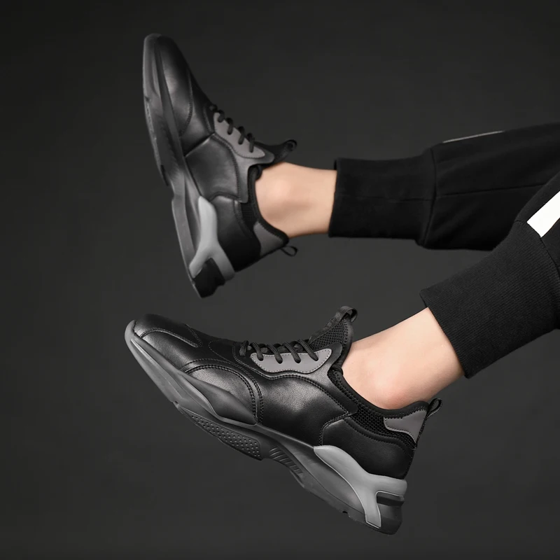 

New Arrival Spring 2021 Men's Casual Shoes Fashion Outdoor Sneakers Comfortable Flats Shoes Non-slip Soft Soles Shoes Pure Color