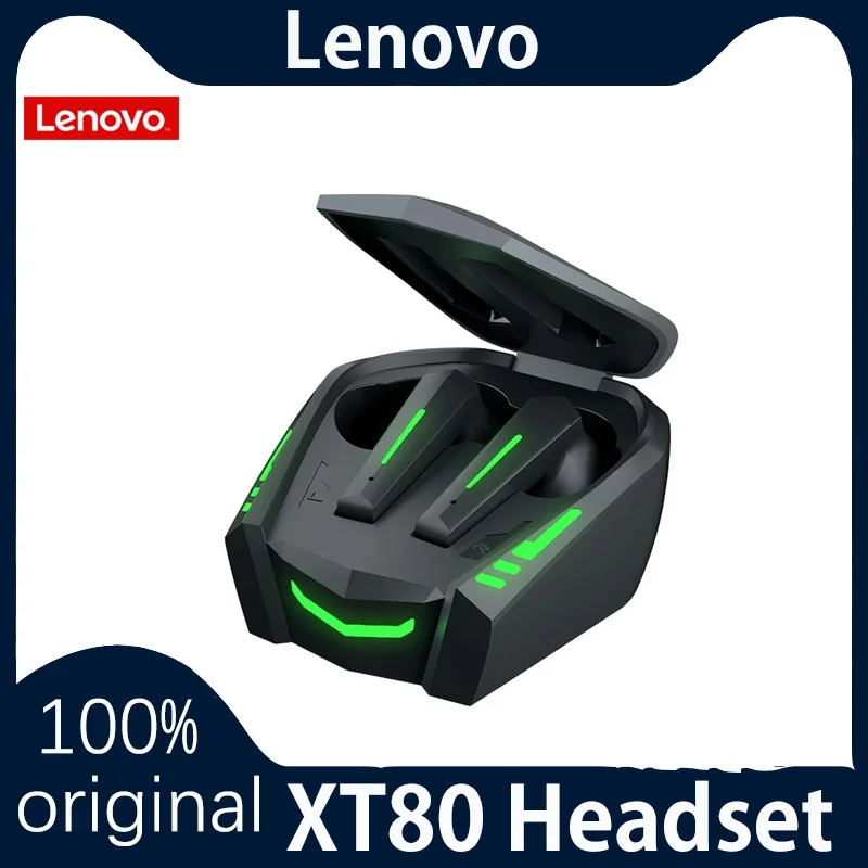 

Оригинальная беспроводная гарнитура Lenovo XT80 TWS с зарядным устройством, Bluetooth 5,1, наушники, водонепроницаемые спортивные наушники с микрофоно...