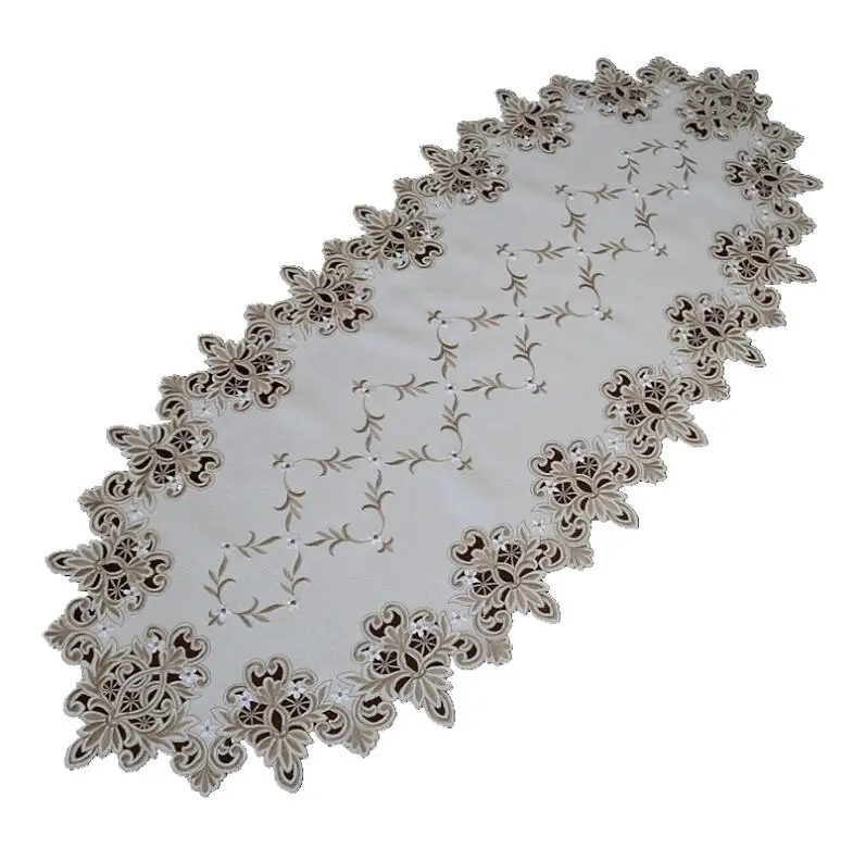 Европейская винтажная вышитая ткань эллипс свадебная настольная настольное