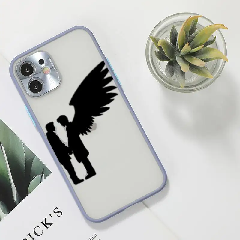

Jared Padalecki Supernatural Phone Case For iPhone 12 11 Mini Pro XR XS Max 7 8 Plus X Matte transparent Gray Back Cover
