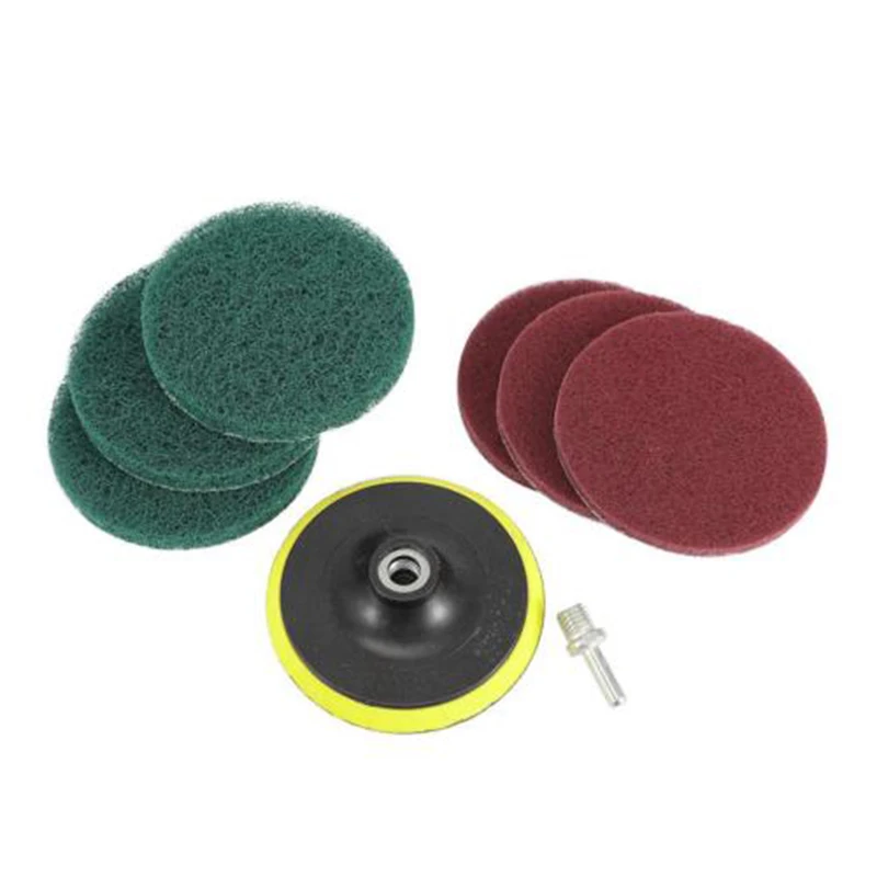 

6 X Scrub Pad Bathroom Tile Cleaning For Power Scrubber Scumbusting Reusable Kit