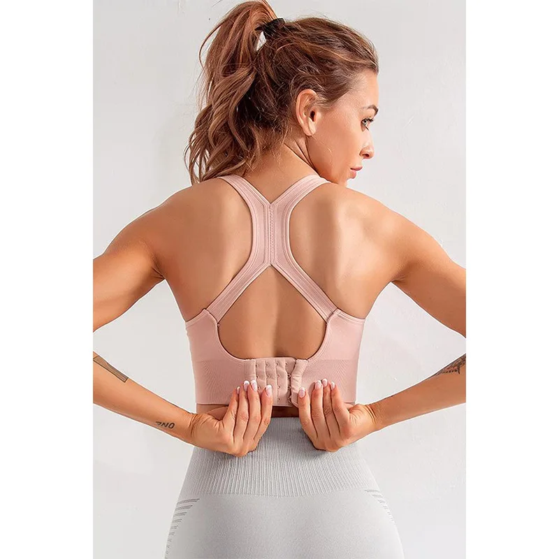 

New Style Sports Bra For Women Running Fitness Womens Tank Top Padded Cross Back Outdoor Sports Vest 2020