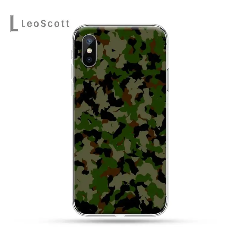 

Camouflage Pattern Camo military Phone Case for iPhone 11 12 pro XS MAX 8 7 6 6S Plus X 5S SE 2020 XR