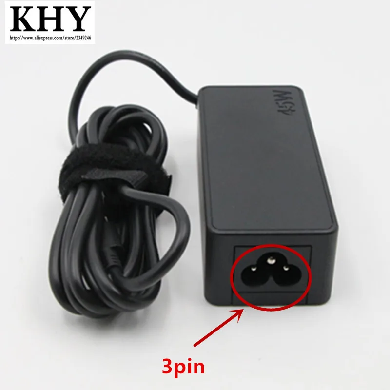 Оригинальный 3 контактный адаптер переменного тока 45 Вт 20 в 2 25 а для ThinkPad L380 E480 T470