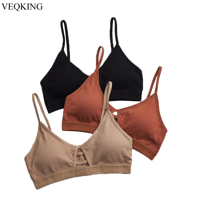 VEQKING женский спортивный бюстгальтер с резьбой Топ дышащий Тонкий защитой от пота